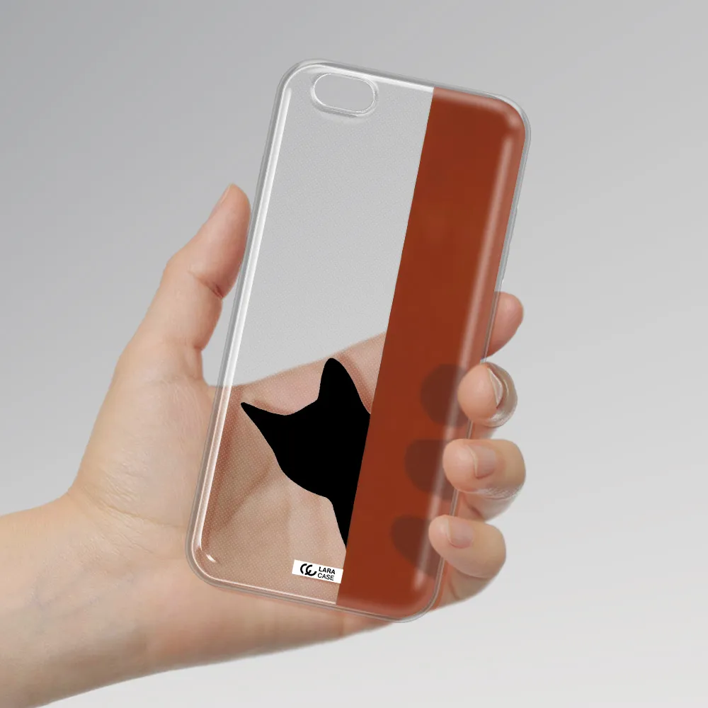 Black Cat Apple iPhone 6 s plus Clear TPU Case