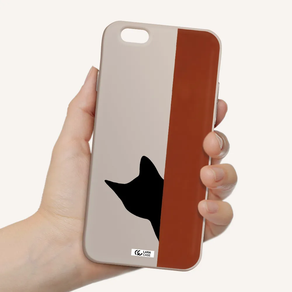 Black Cat Apple iPhone 6 Silicone Stone Case