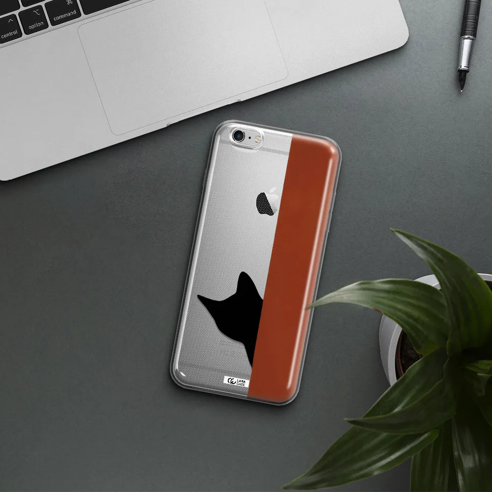 Black Cat Apple iPhone 6S Clear TPU Case