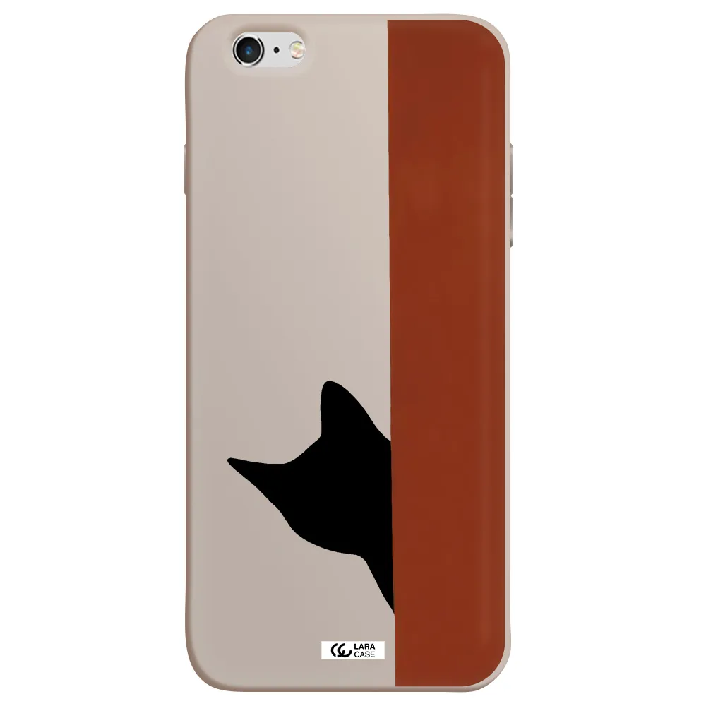 Black Cat Apple iPhone 6S Silicone Stone Case