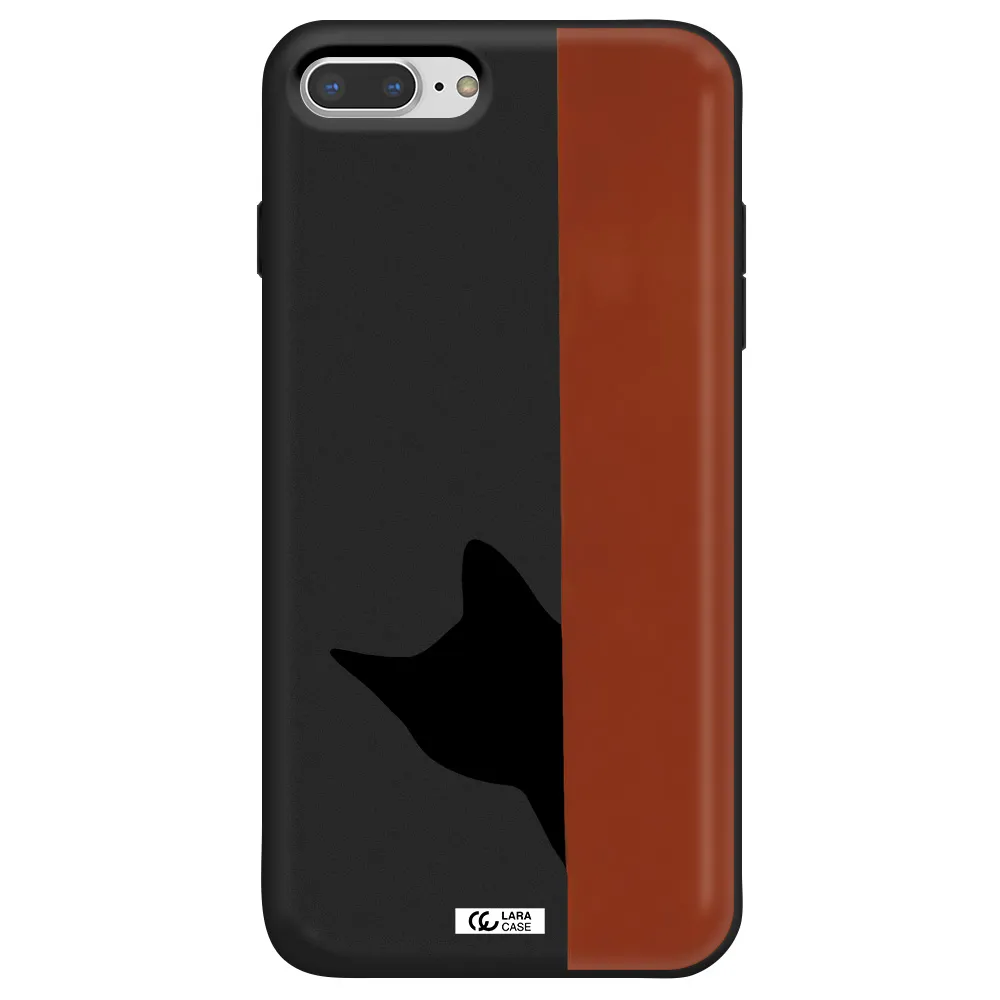 Black Cat Apple iPhone 7 plus Silicone black Case