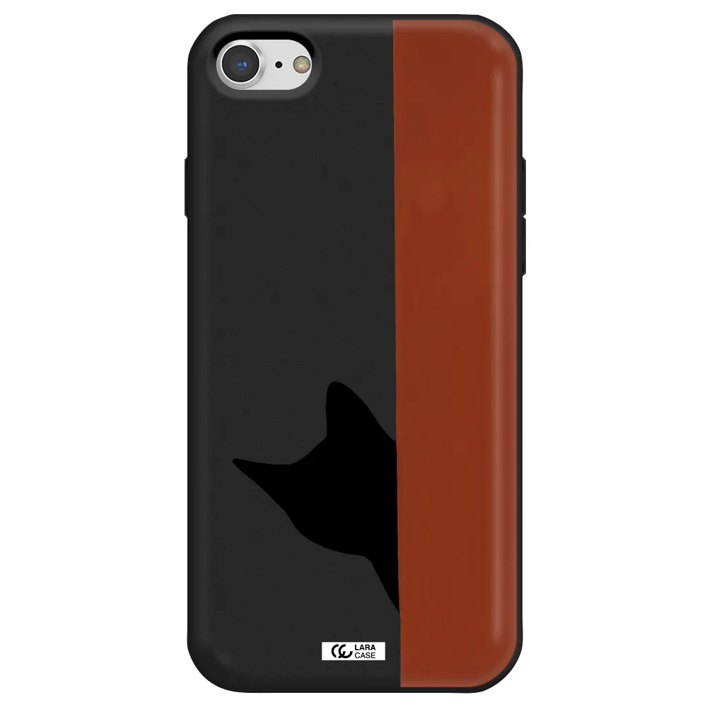 Black Cat Apple iPhone 7 Silicone black Case