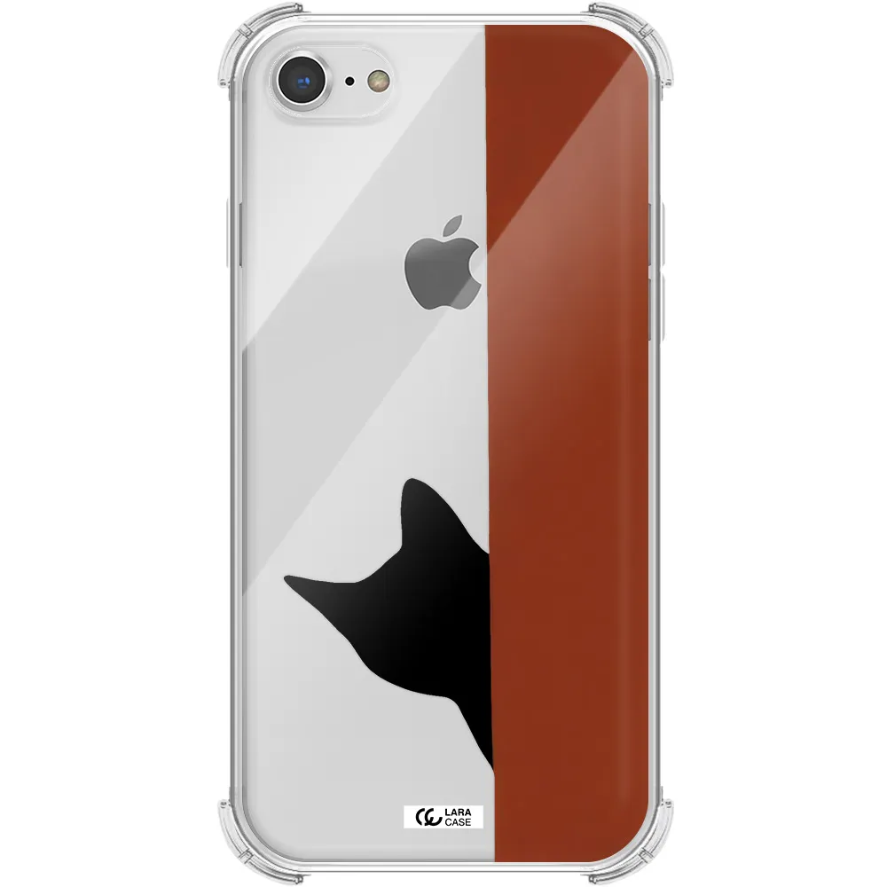 Black Cat Apple iPhone 8 Clear PC Case