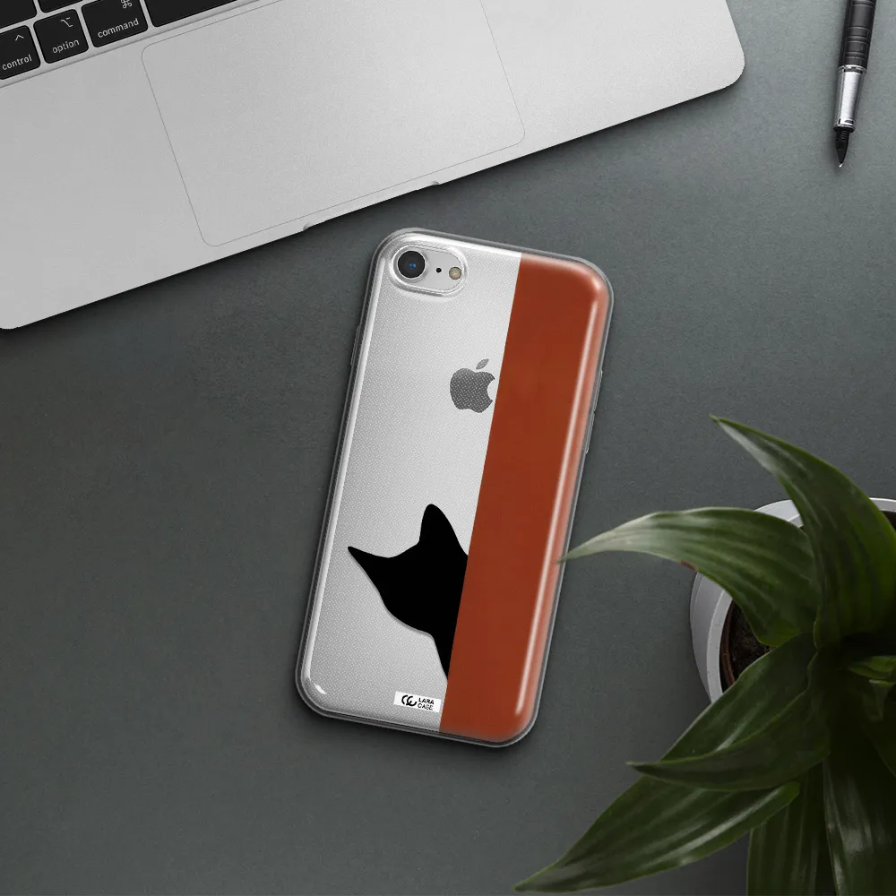 Black Cat Apple iPhone 8 Clear TPU Case