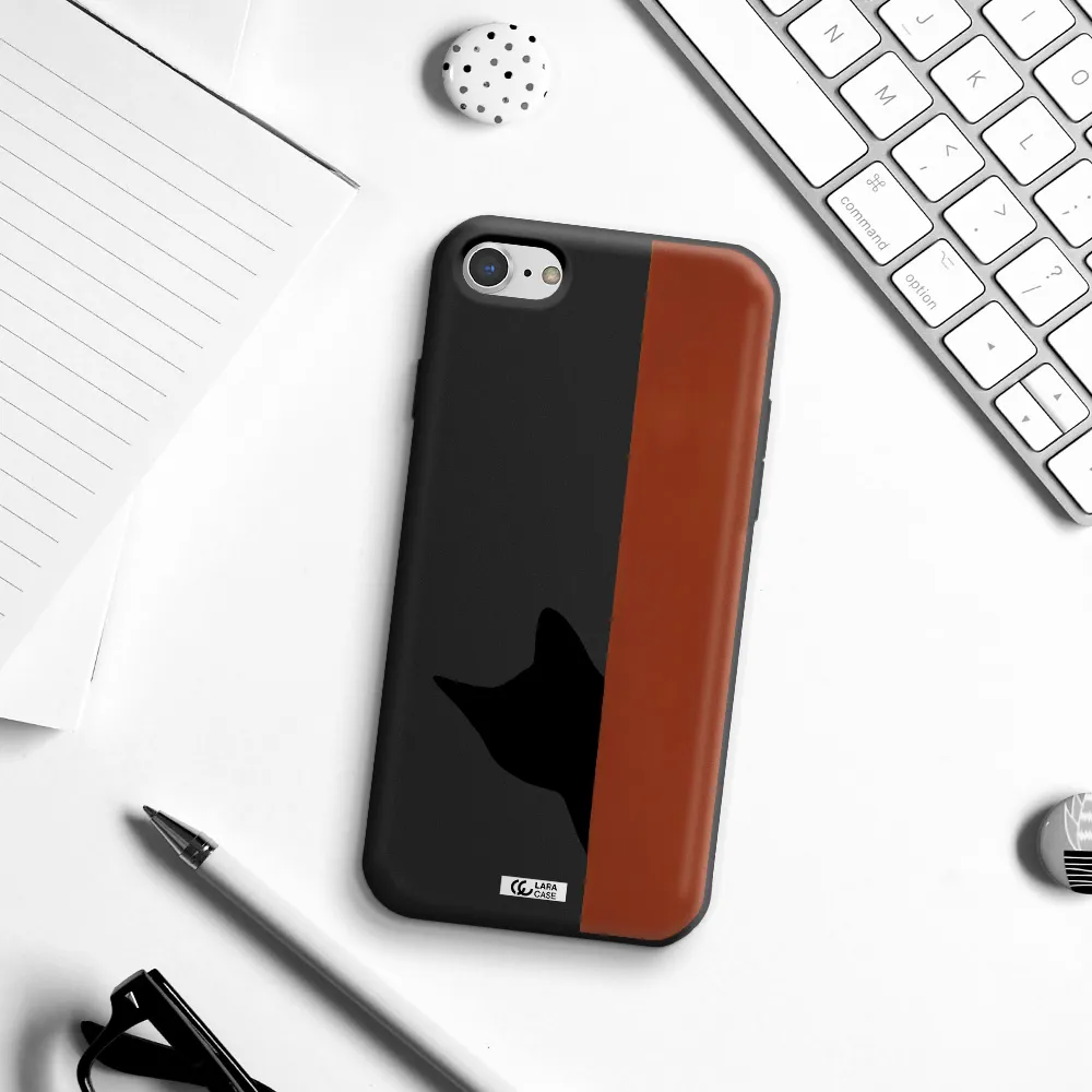 Black Cat Apple iPhone 8 Silicone black Case