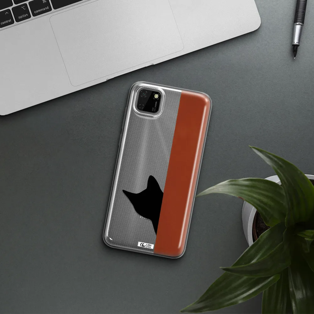 Black Cat Huawei Honor 9S Clear TPU Case
