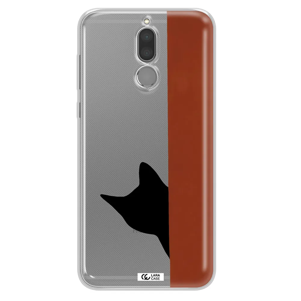 Black Cat Huawei Mate 10 Lite Clear TPU Case
