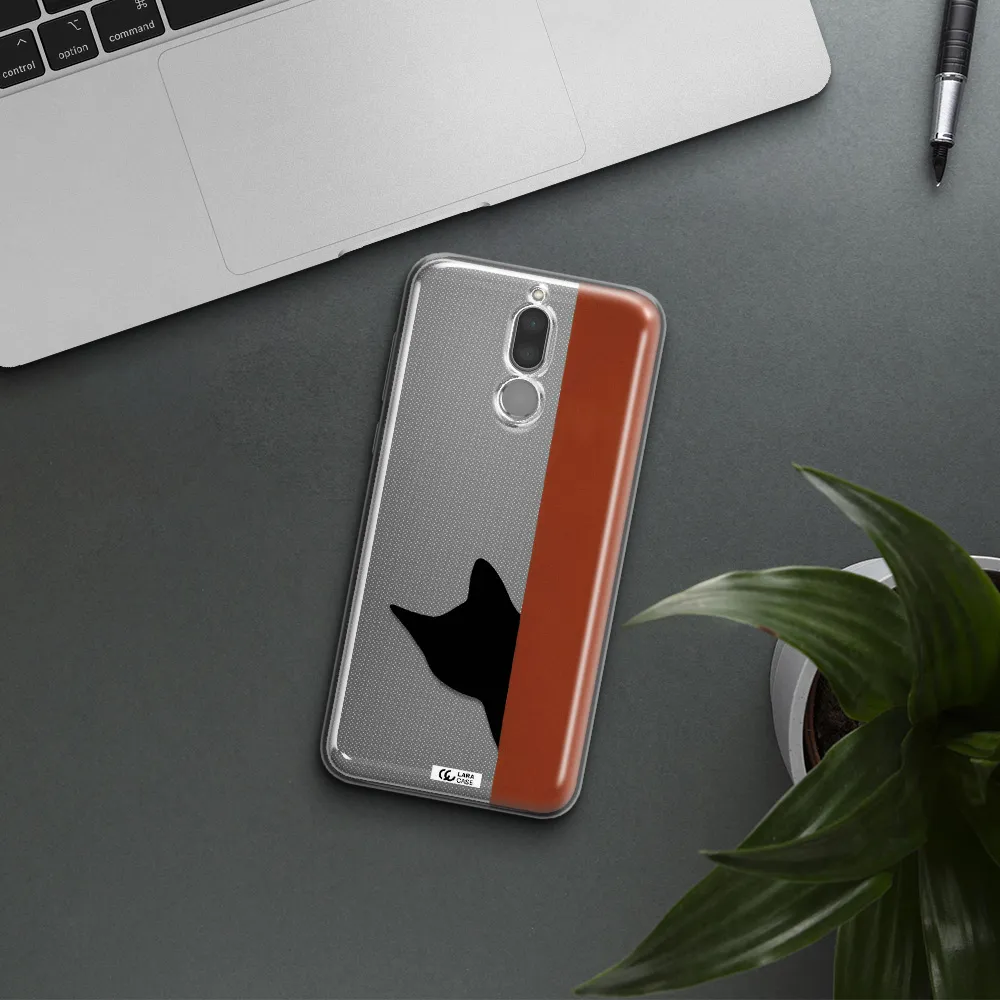 Black Cat Huawei Mate 10 Lite Clear TPU Case