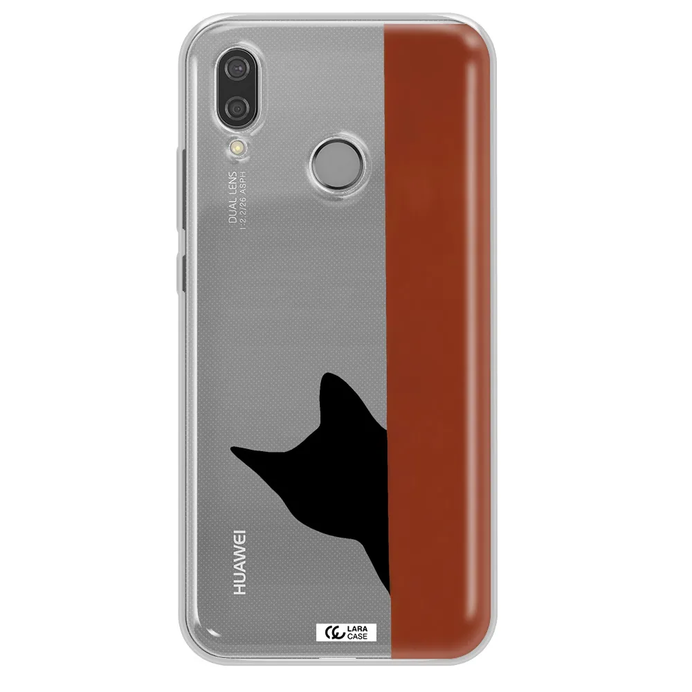 Black Cat Huawei P20 Lite Clear TPU Case