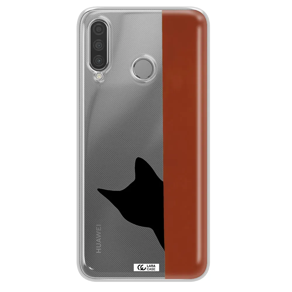 Black Cat Huawei P30 Lite Clear TPU Case