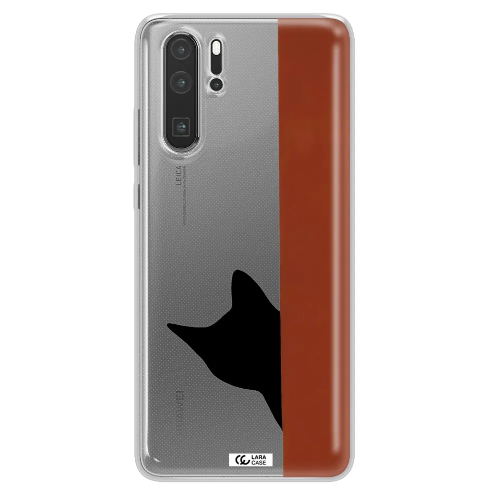 Black Cat Huawei P30 Pro Clear TPU Case