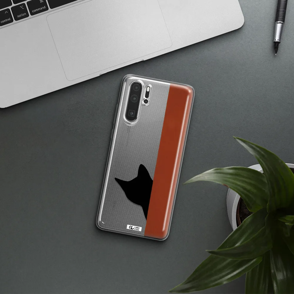 Black Cat Huawei P30 Pro Clear TPU Case