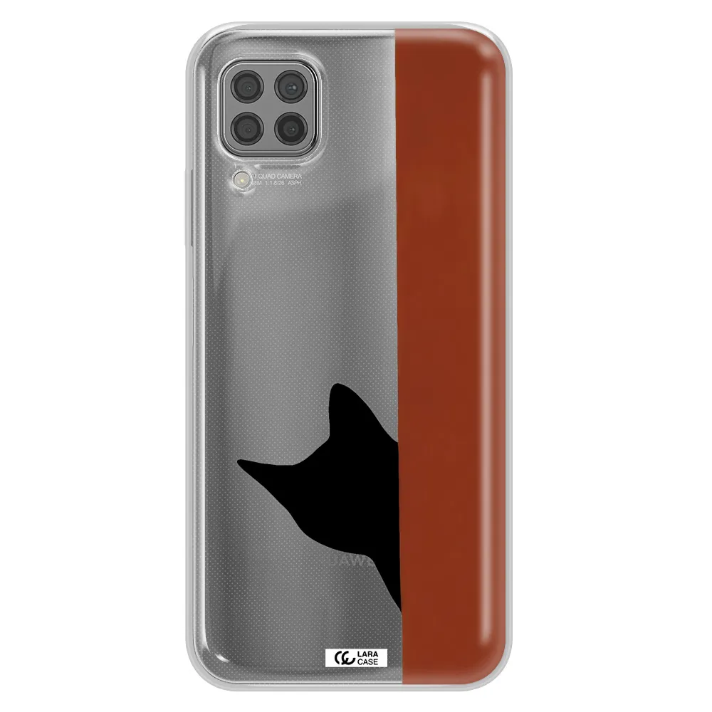 Black Cat Huawei P40 Lite Clear TPU Case