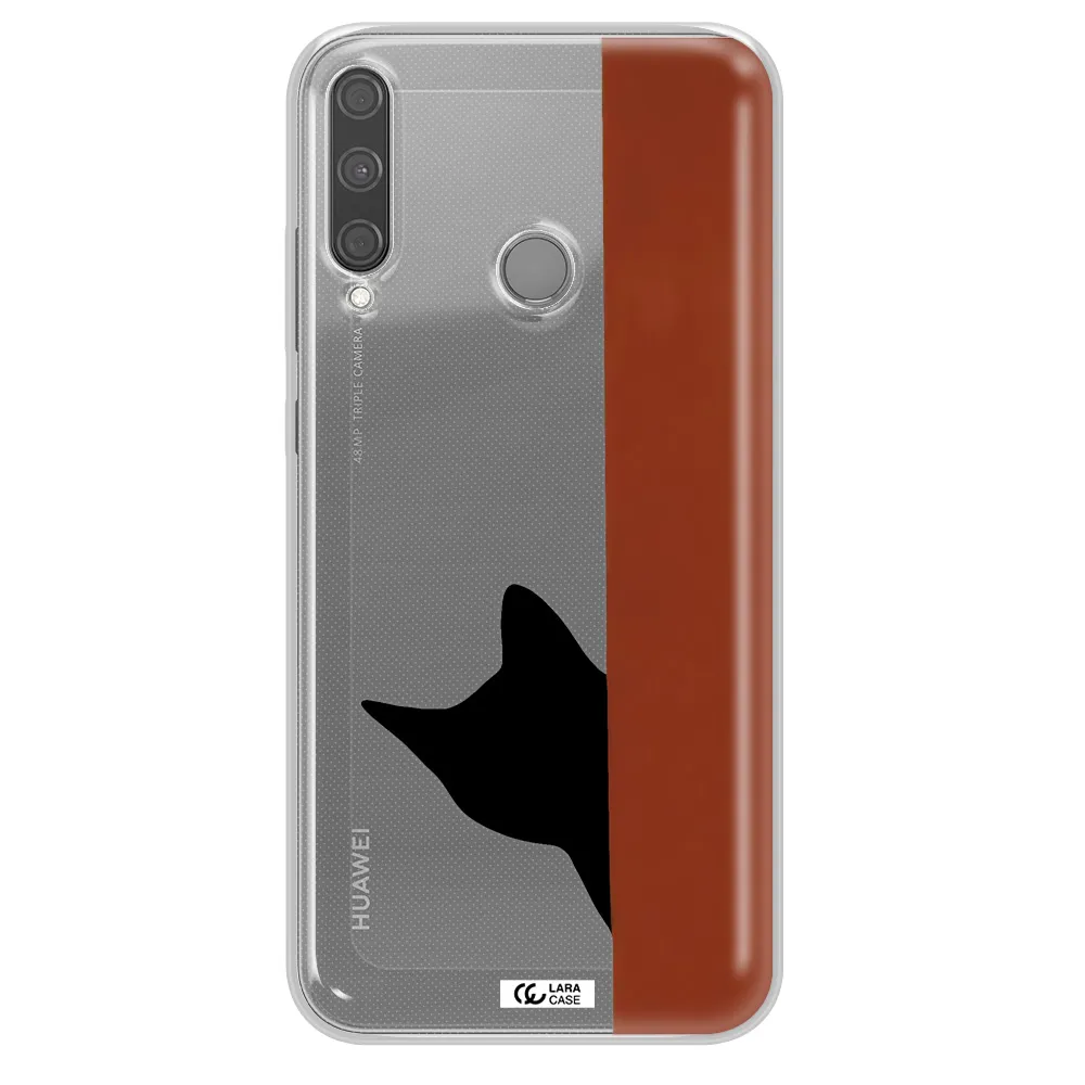 Black Cat Huawei P40 Lite E Clear TPU Case