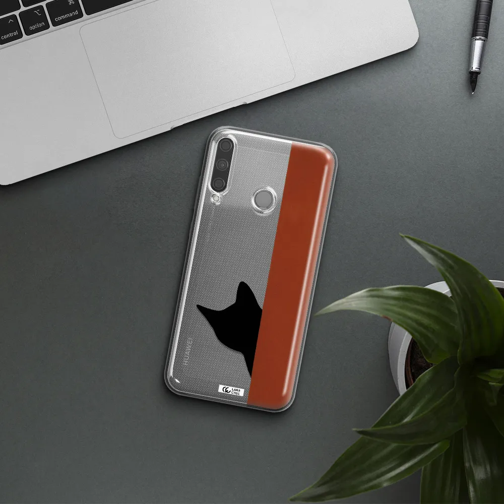 Black Cat Huawei P40 Lite E Clear TPU Case