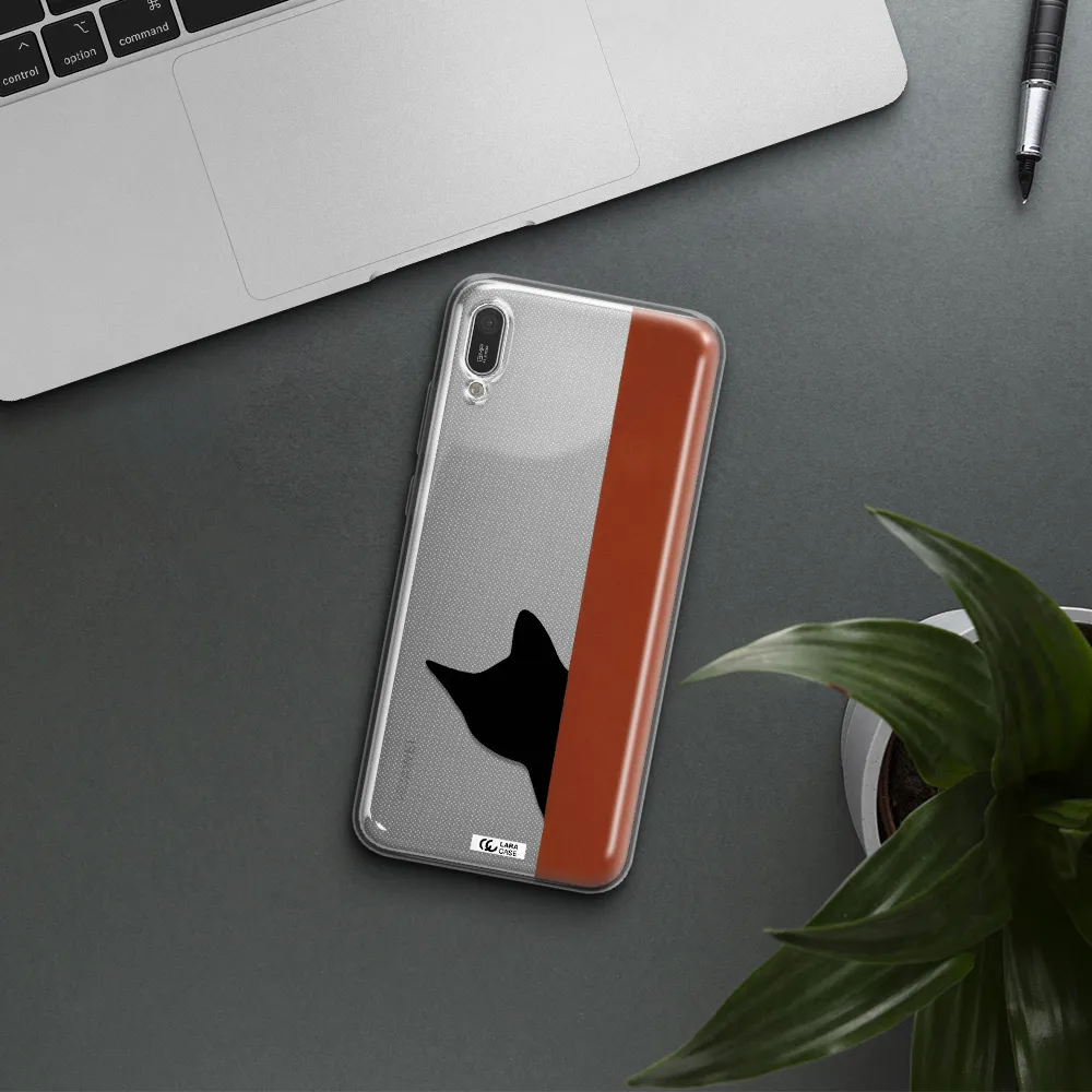 Black Cat Huawei Y6 Pro 2019 Clear TPU Case