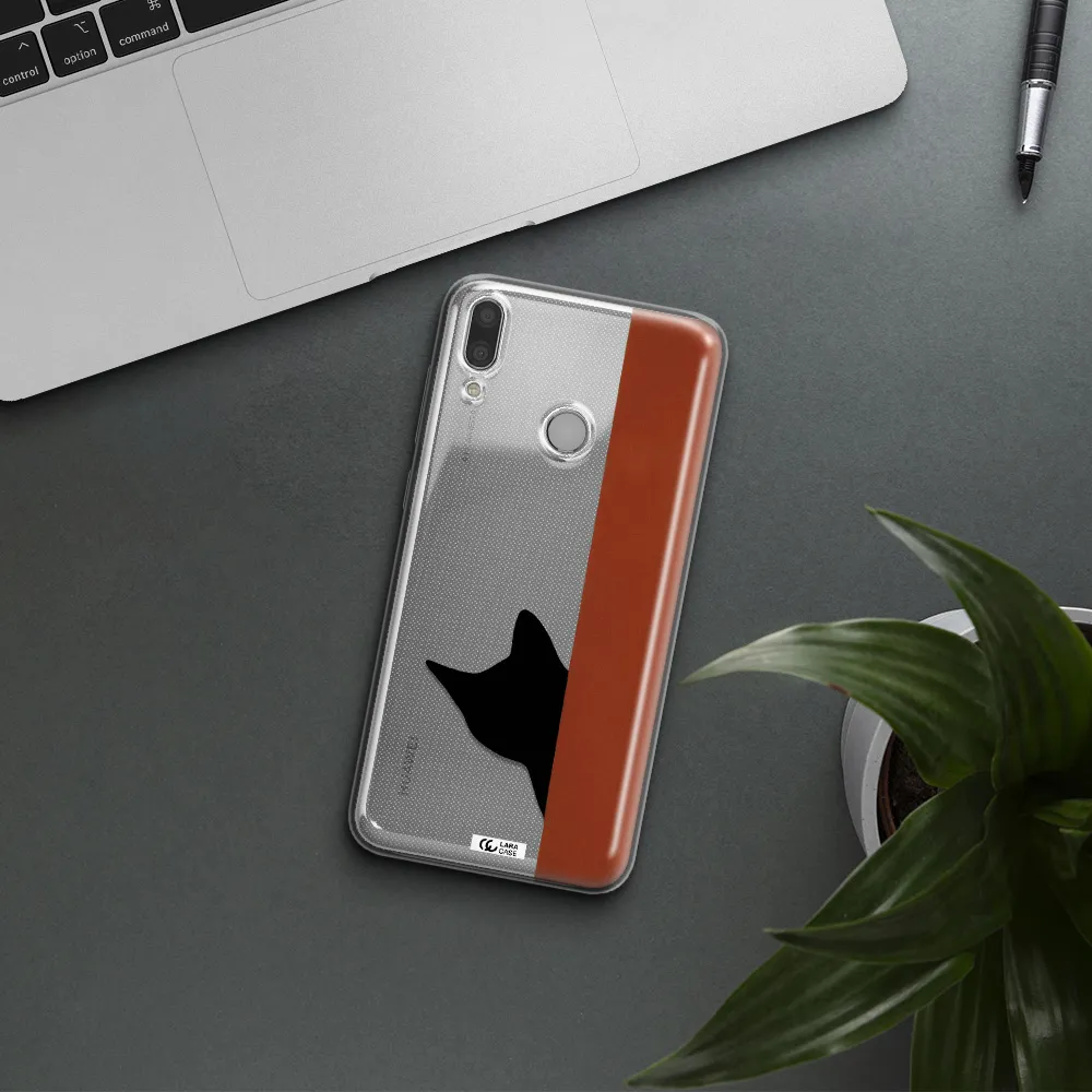 Black Cat Huawei Y9 2019 Clear TPU Case