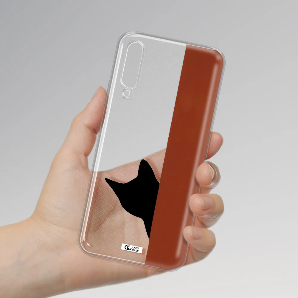 Black Cat Huawei Y9S Clear Tpu Case