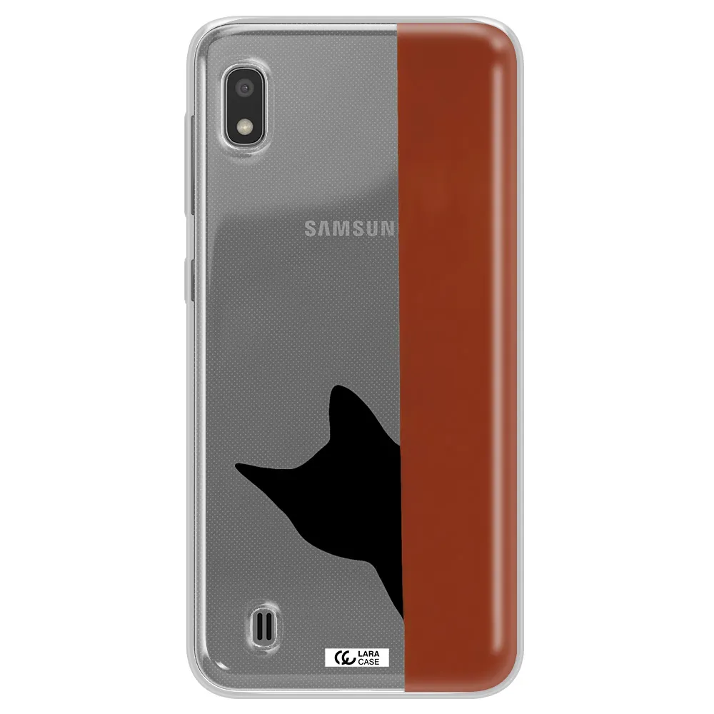Black Cat Samsung A10 Clear TPU Case