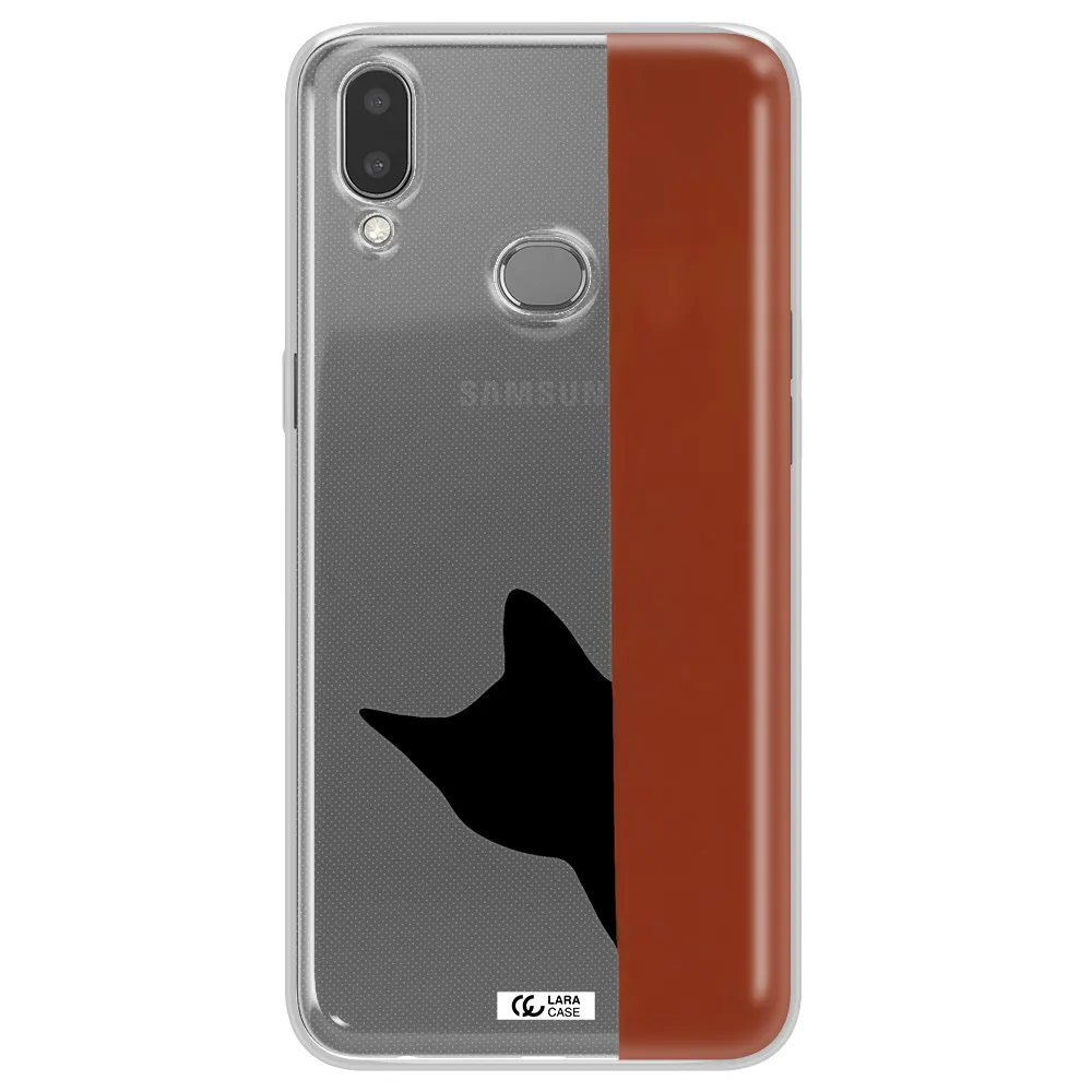 Black Cat Samsung A10S Clear TPU Case