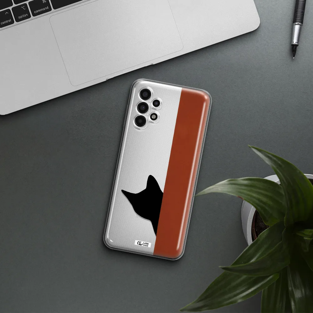 Black Cat Samsung A13 4g Clear TPU Case