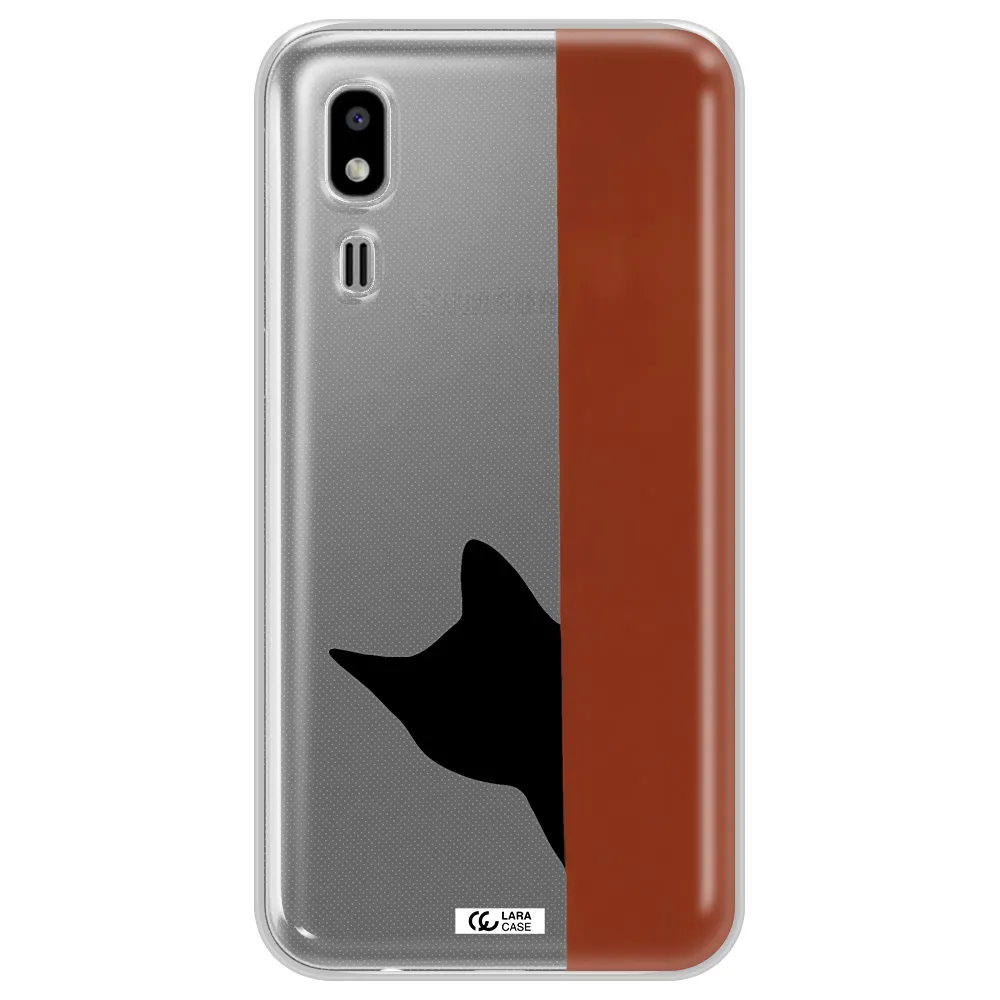 Black Cat Samsung A2 Core Clear TPU Case