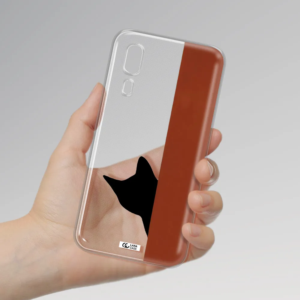 Black Cat Samsung A2 Core Clear TPU Case