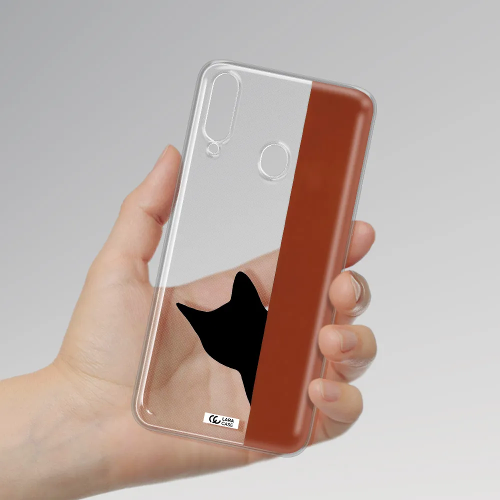 Black Cat Samsung A20S Clear TPU Case