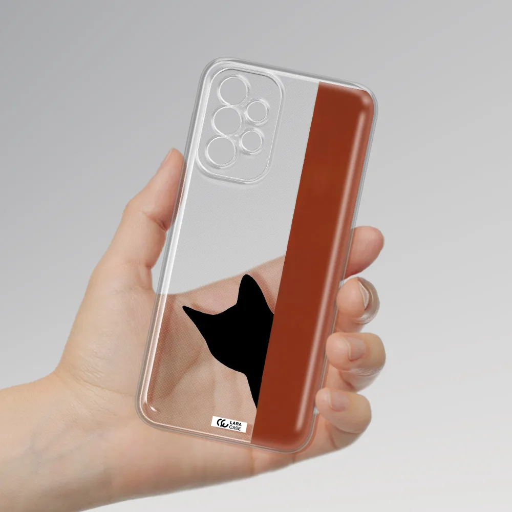 Black Cat Samsung A23 5G Clear Tpu Case
