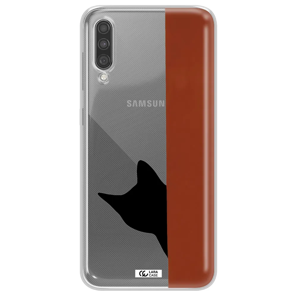 Black Cat Samsung A30S Clear TPU Case