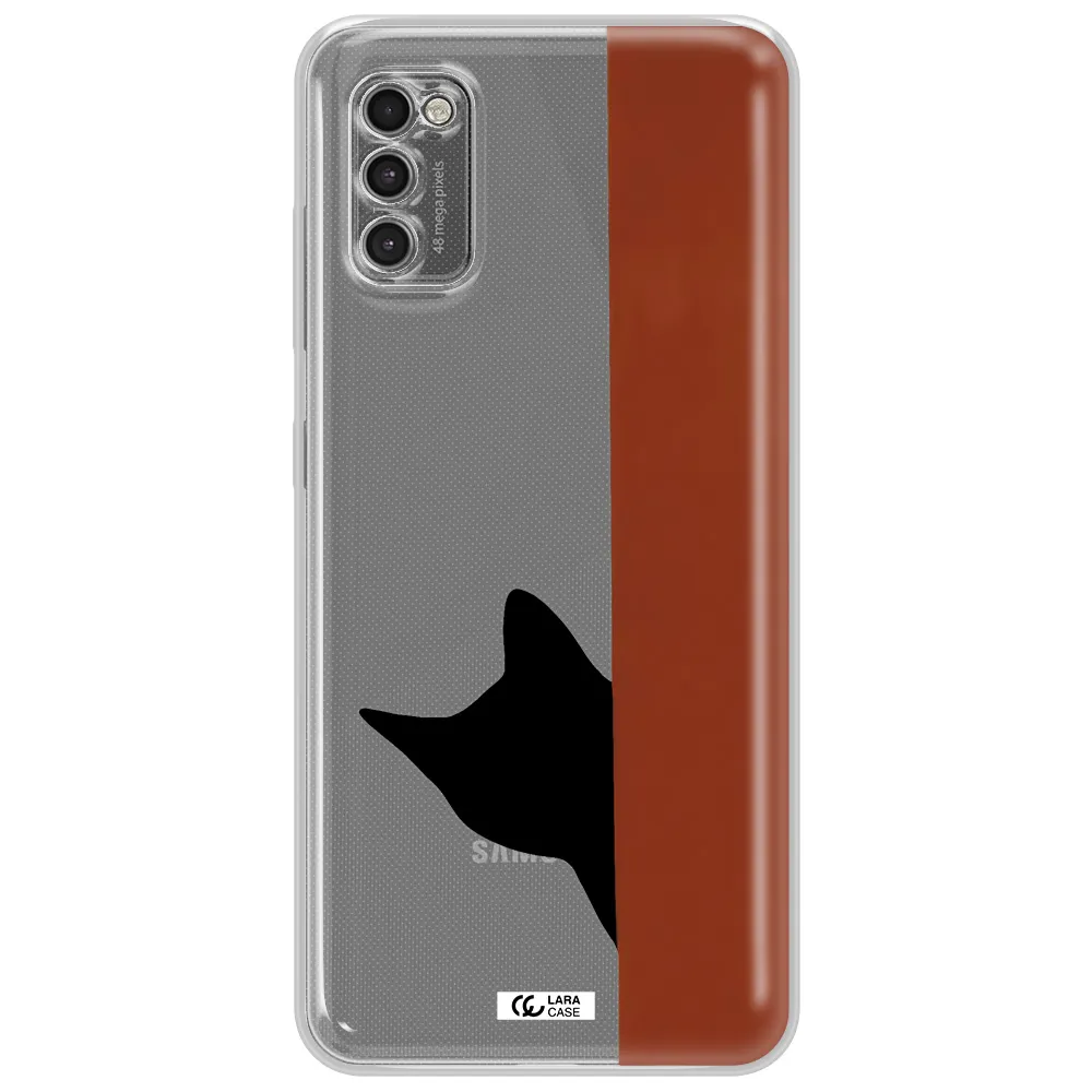 Black Cat Samsung A41 Clear Tpu Case