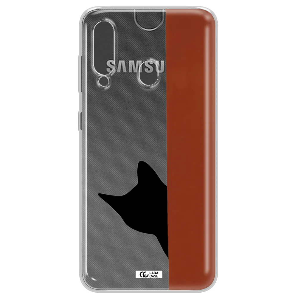 Black Cat Samsung A60 Clear TPU Case