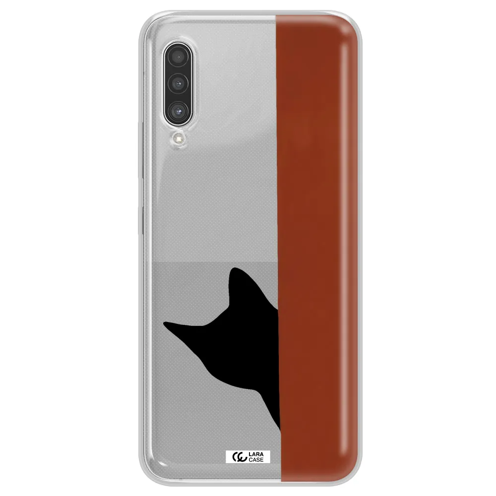 Black Cat Samsung A90 Clear TPU Case