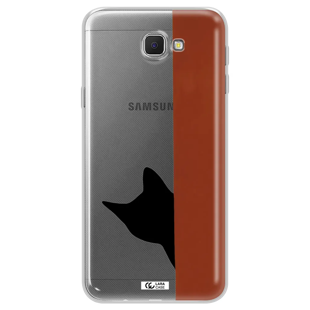 Black Cat Samsung J5 Prime Clear TPU Case