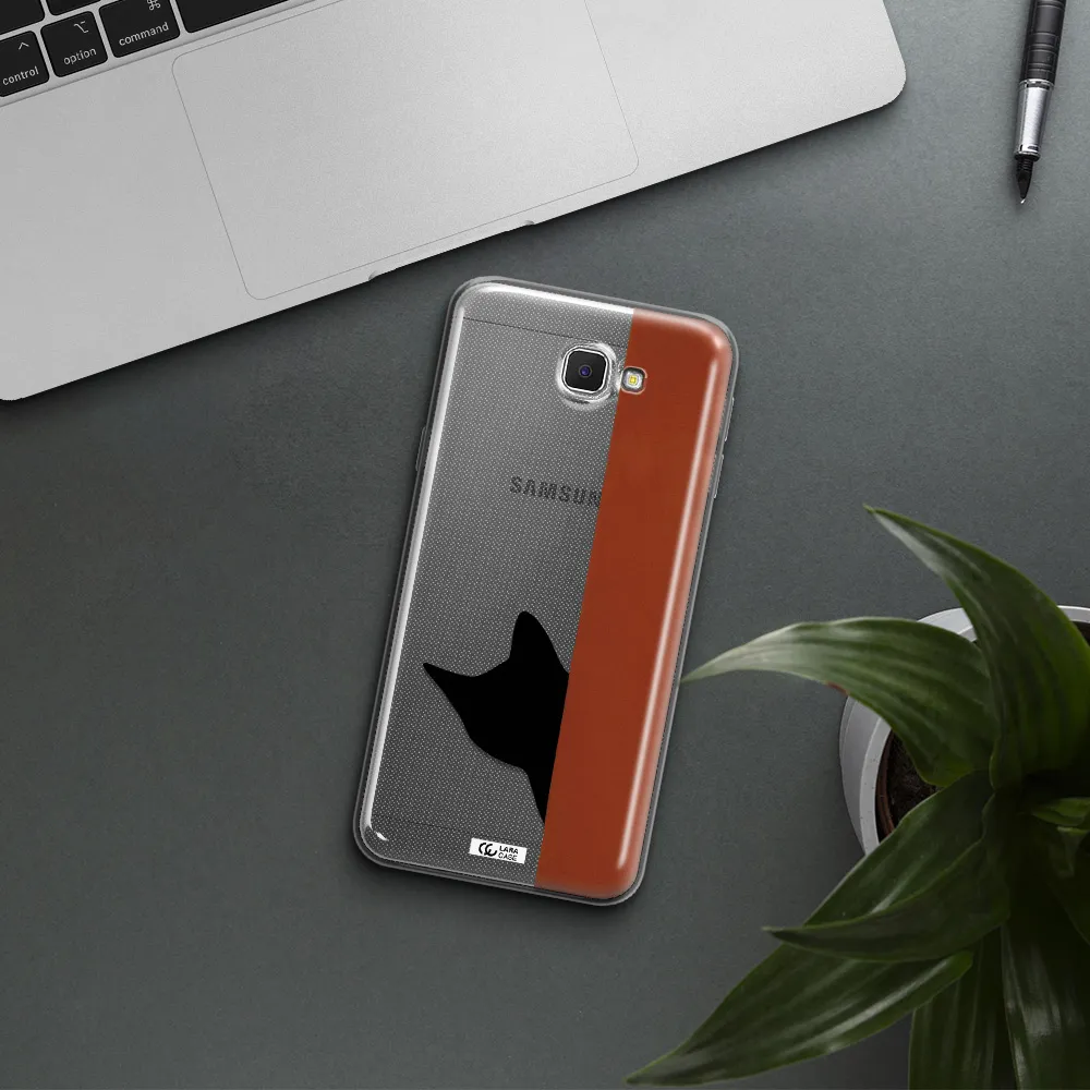 Black Cat Samsung J5 Prime Clear TPU Case