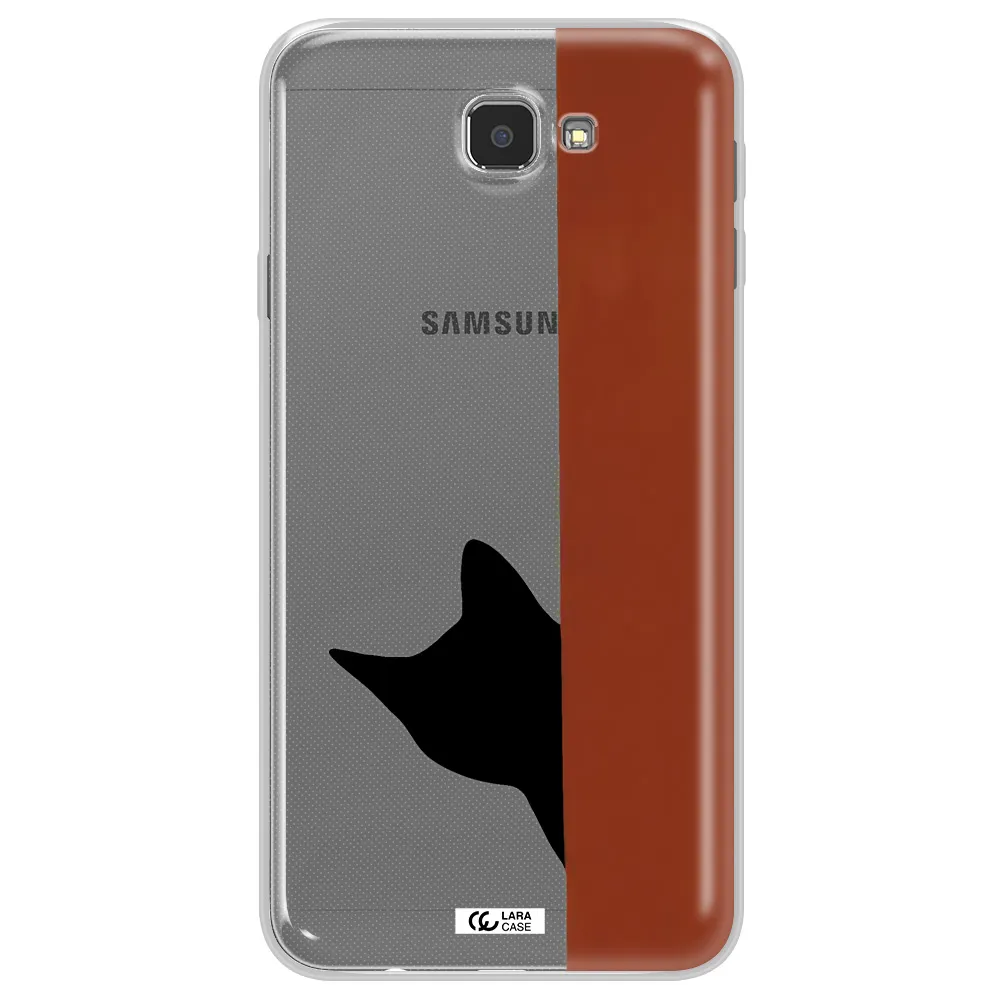 Black Cat Samsung J7 Prim Clear TPU Case