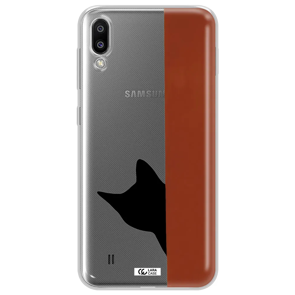 Black Cat Samsung M10 Clear TPU Case