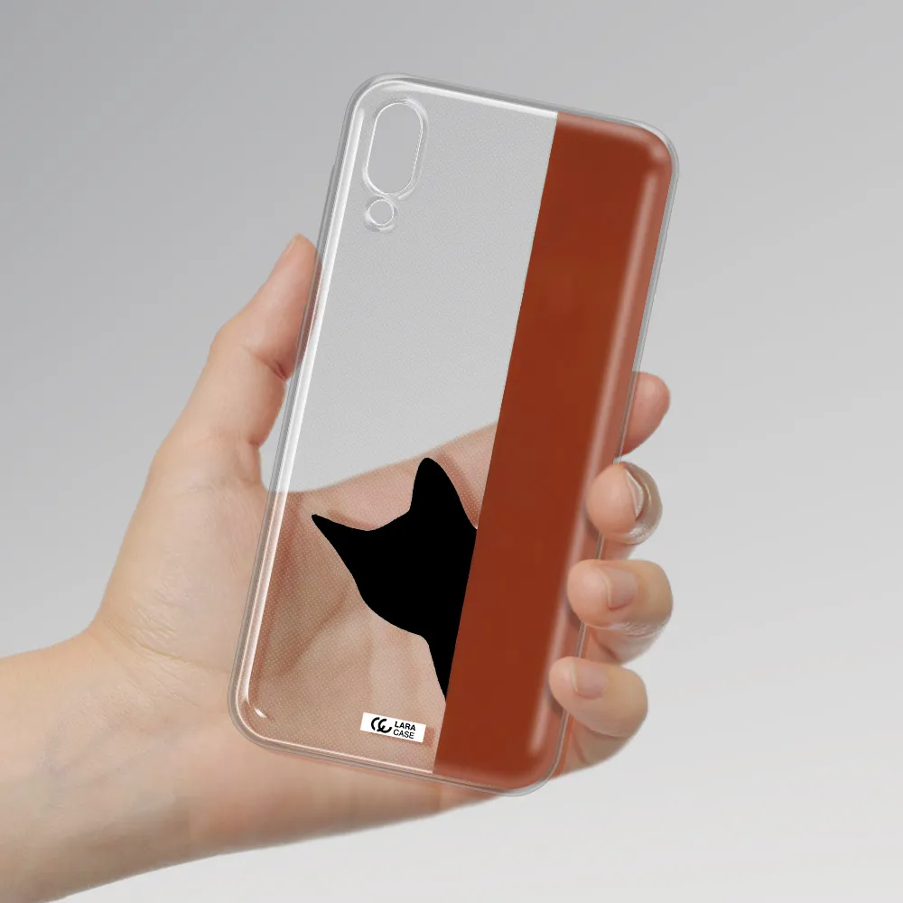 Black Cat Samsung M10 Clear TPU Case