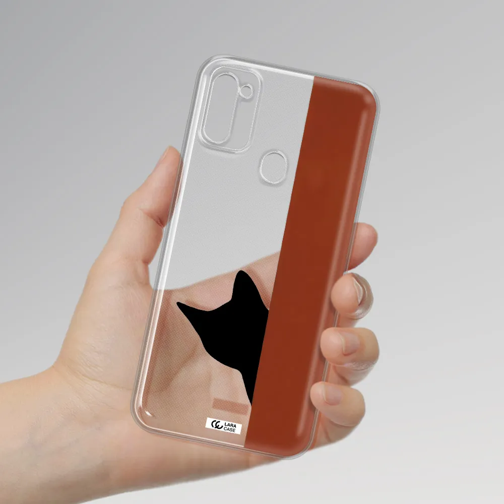Black Cat Samsung M11 Clear TPU Case