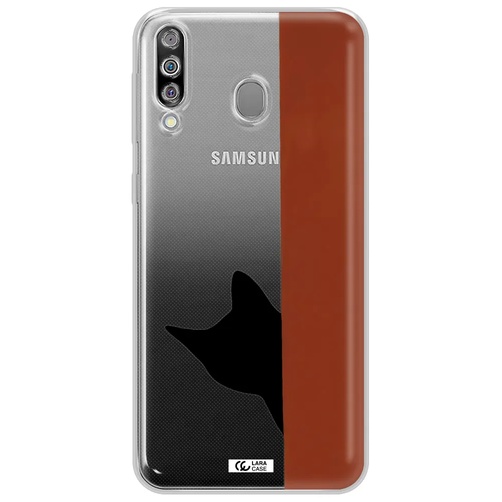 Black Cat Samsung M30 Clear TPU Case