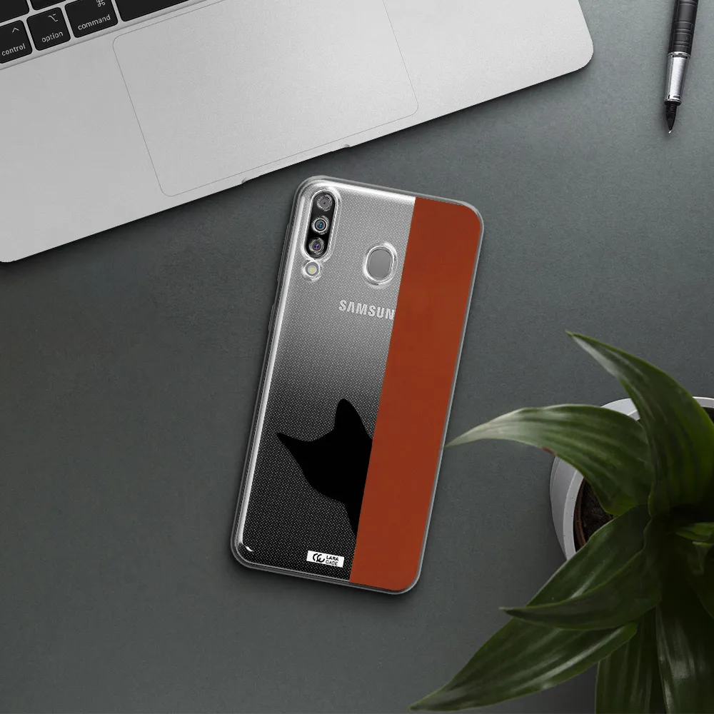 Black Cat Samsung M30 Clear TPU Case