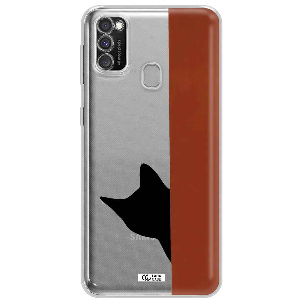Black Cat Samsung M30S Clear TPU Case