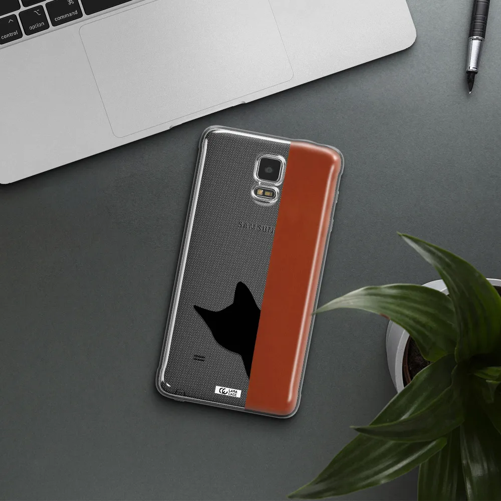 Black Cat Samsung Note 4 Clear TPU Case