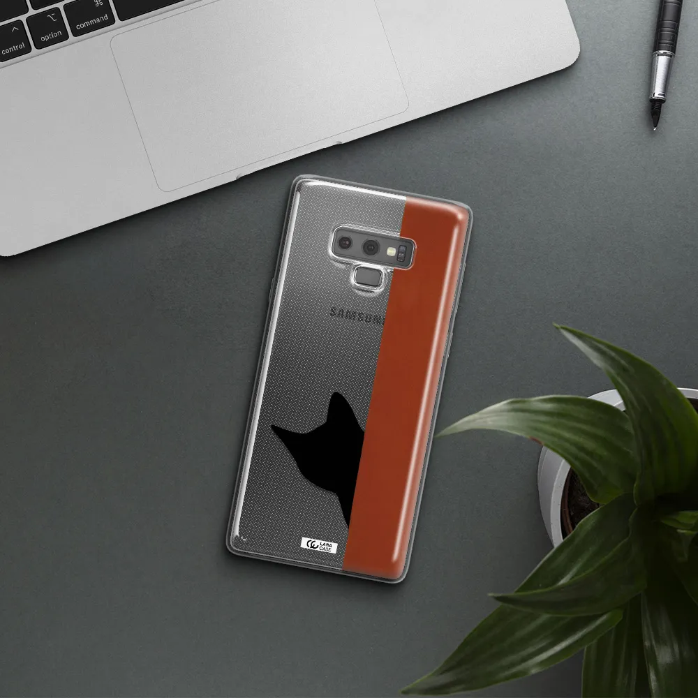 Black Cat Samsung Note 9 Clear TPU Case
