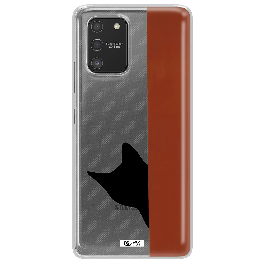 Black Cat Samsung S10 Lite Clear TPU Case