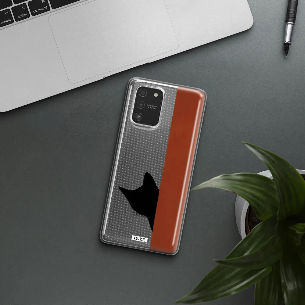Black Cat Samsung S10 Lite Clear TPU Case