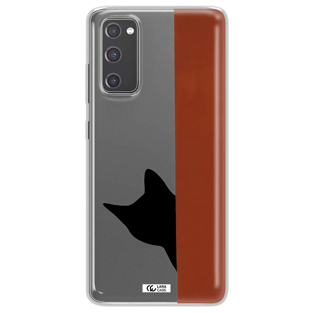 Black Cat Samsung S20 Fe Clear TPU Case