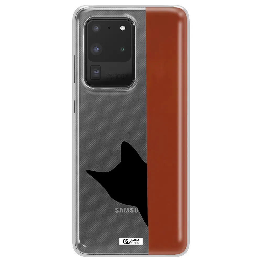Black Cat Samsung S20 Ultra Clear TPU Case