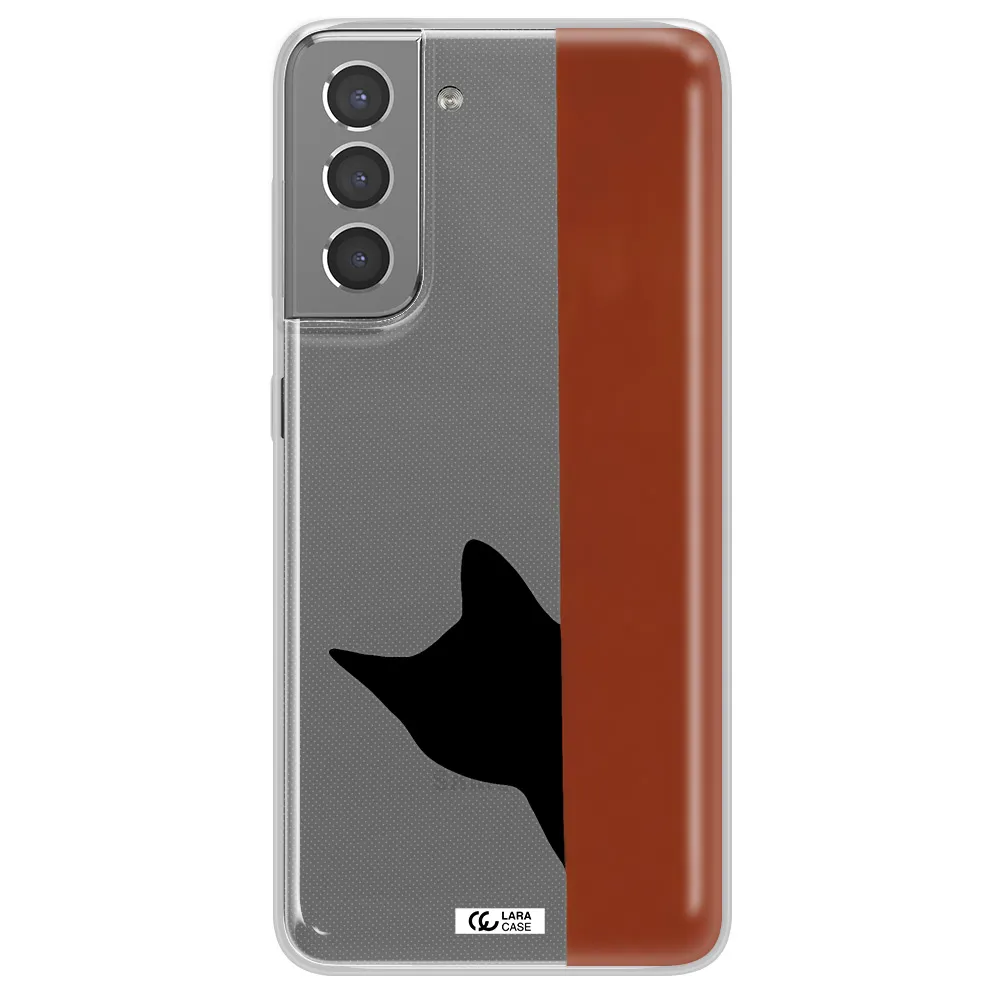 Black Cat Samsung S21 Plus Clear TPU Case