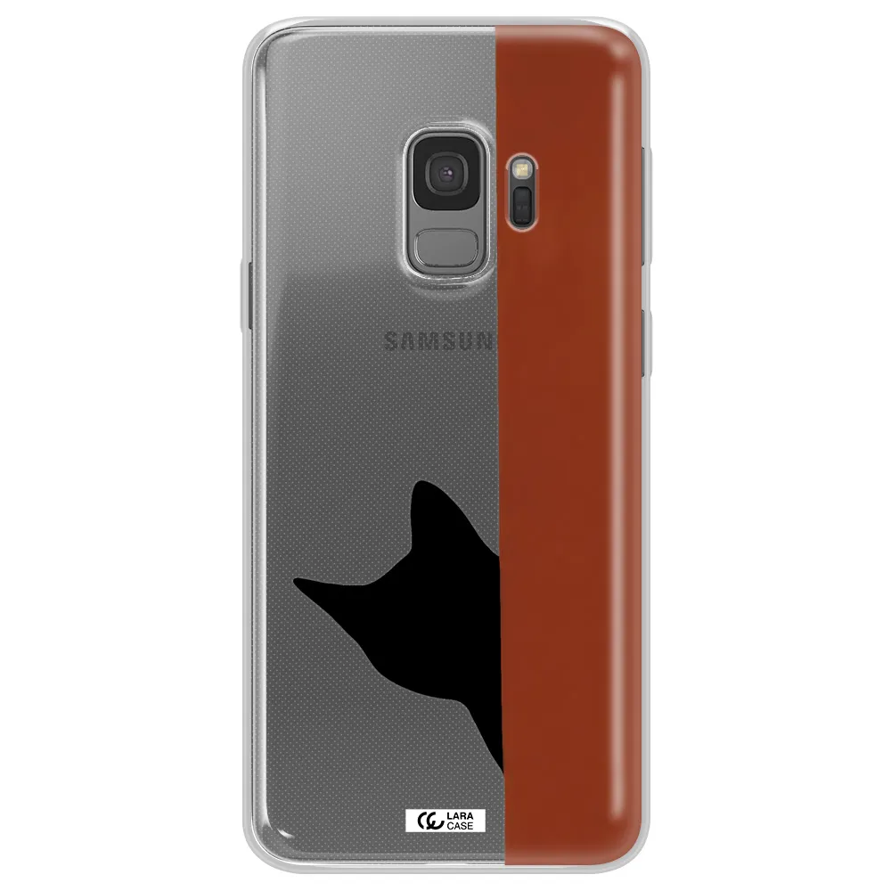 Black Cat Samsung S9 Clear TPU Case